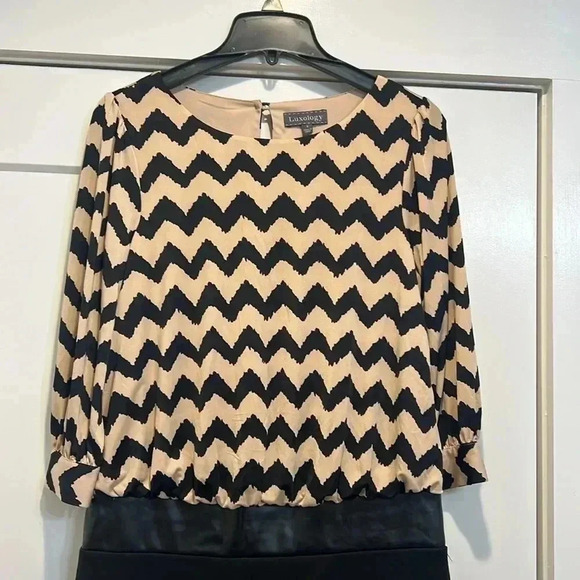 Luxology black and tan dress size 4. In perfect condition! NWT! - Picture 2 of 11
